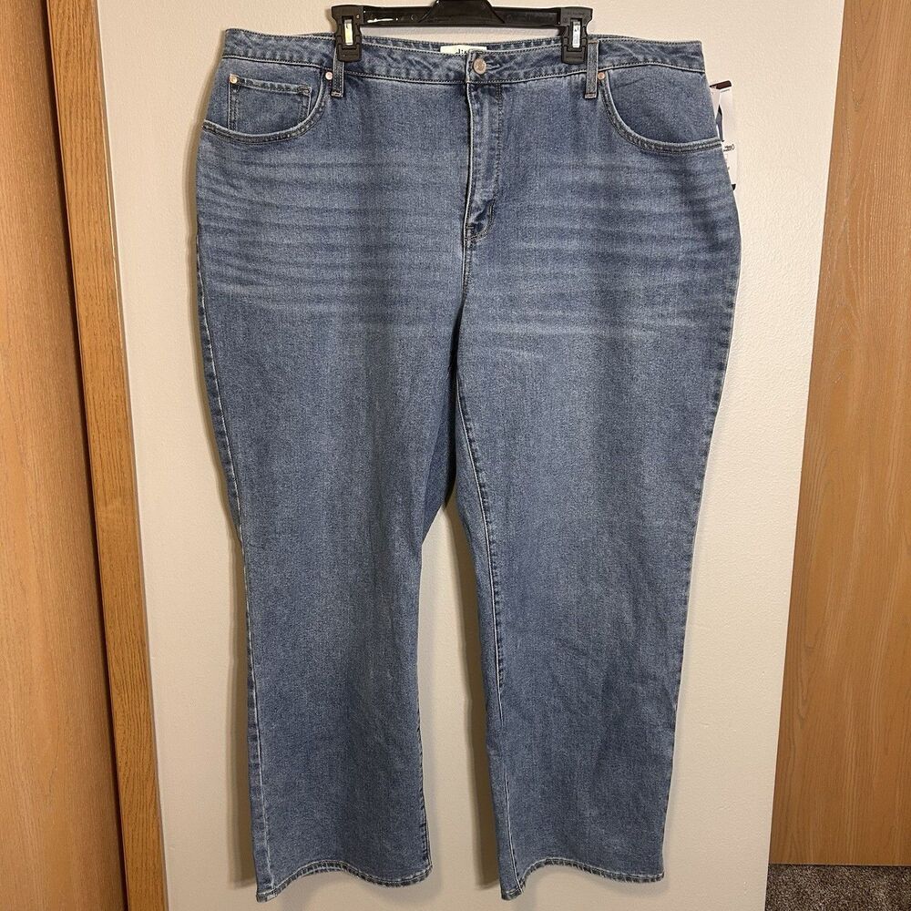 Edited by Remi Bader High Rise Women’s 22W Straight Leg Jeans Cotton Blend Denim